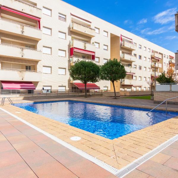 2 bedrooms appartement at Lloret de Mar 500 m away from the beach with city view shared pool and furnished terrace