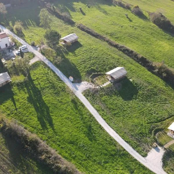 Glamping Tenuta San Pierino Agriturismo,位于罗西尼亚诺马里蒂莫的酒店