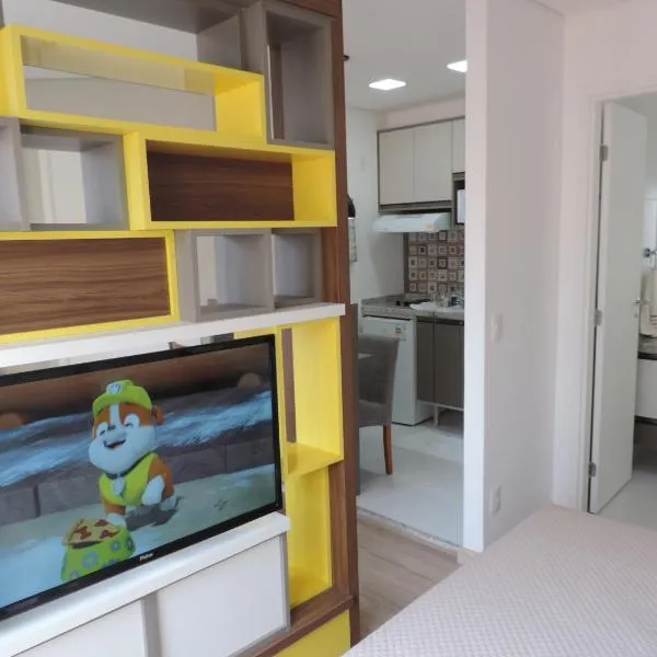 Apartamento mobiliado novo Metrô Luz, hotel em São Paulo