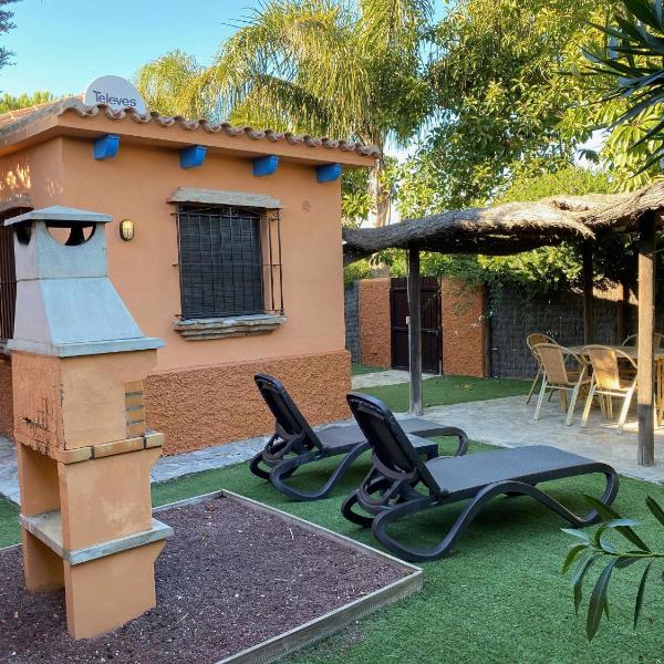 Casa Bungalows con jardín privado y piscina compartida en playa el Palmar