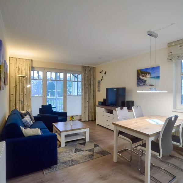 Dünenpark Binz - Komfortplus Ferienwohnung mit 1 Schlafzimmer und Balkon im Obergeschoss 214