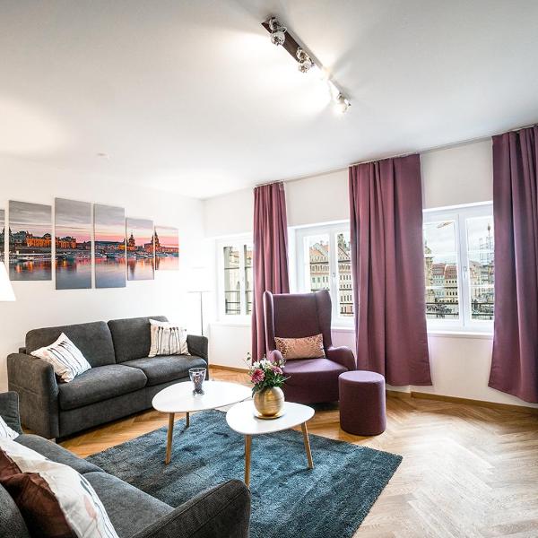 Familienapartment mit Blick zur Frauenkirche, Dresde