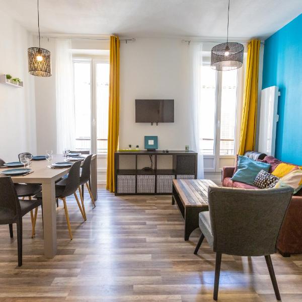 Appartement Bleu Caraïbes T4 proche gare et Vieux Port, Marsella