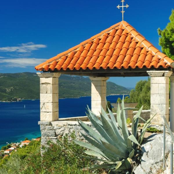 Studio apartment in Orebic with terrace, air conditioning, WiFi (4934-1)