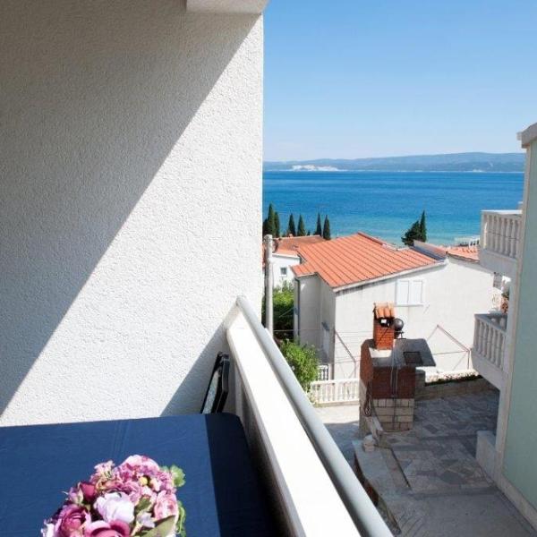 Studio Apartment in Duce with Sea View, Balcony, Air Conditioning, Wi-Fi (132-4)
