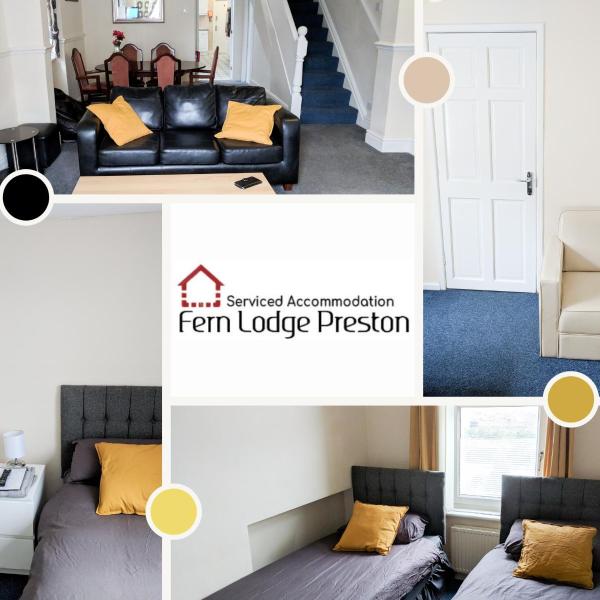 4 Bedroom House at Fern Lodge Preston Serviced Accommodation - Free WiFi & Parking