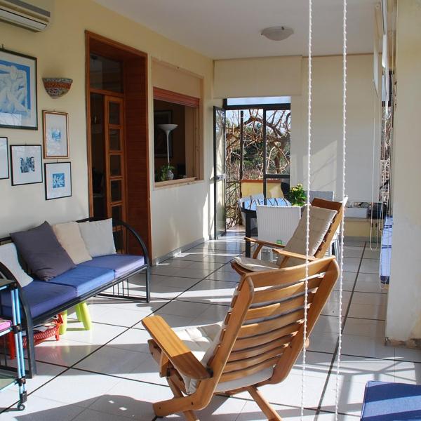 2 bedrooms apartement with sea view furnished terrace and wifi at Porto Palo 1 km away from the beach