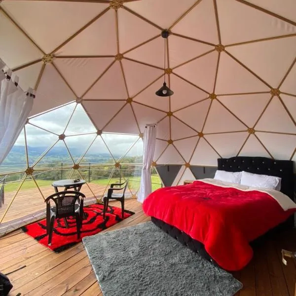 Guatavita में, होटल Glamping hermoso amanecer