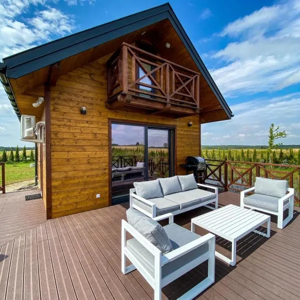 Luksusowe całoroczne domki z widokiem Janowiec, hotel v destinaci Janowiec