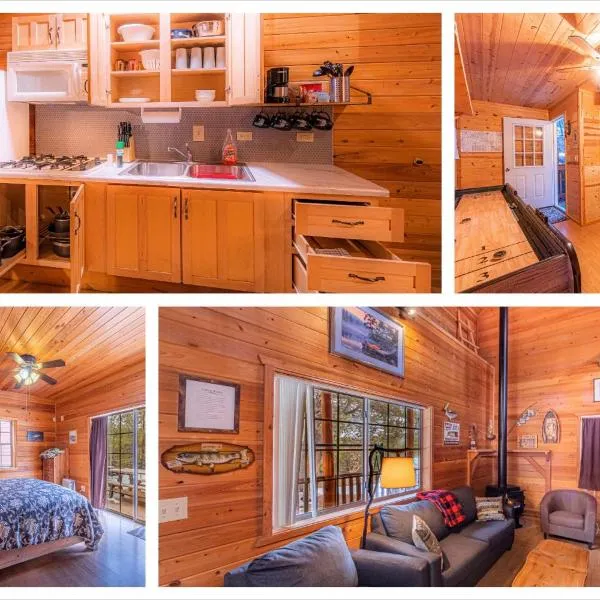 Cabin #4 The Wolves Den - Pet Friendly- Sleeps 6 - Playground & Game Room、ペイソンのホテル