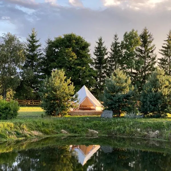 Casa de campo glamping, hotel i Eželiškės
