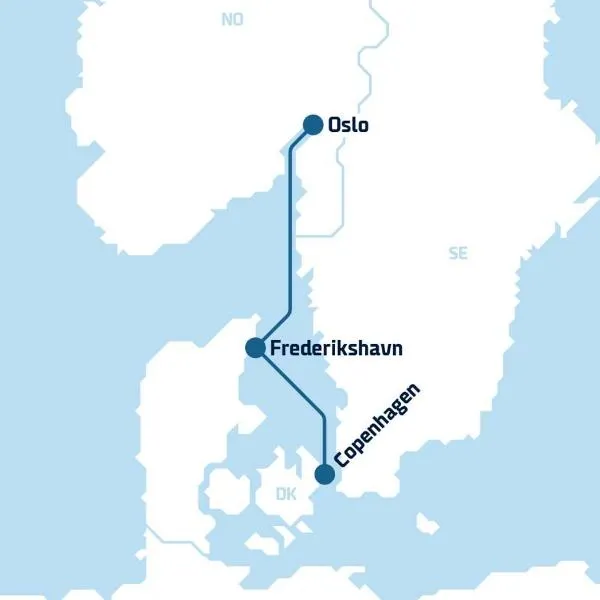 DFDS Ferry - Copenhagen to Oslo, hotel v Kodani