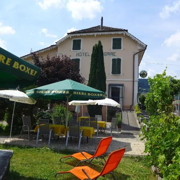 Hôtel-Restaurant de la Gare, hotel v mestu Glovelier