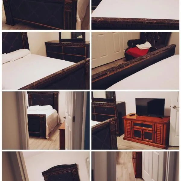 A beautiful queen bedroom, hotel in Orlando