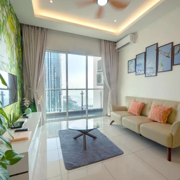 Seaview condo near RF Mall, Food Court & Free Netflix、ジョホールバルのホテル