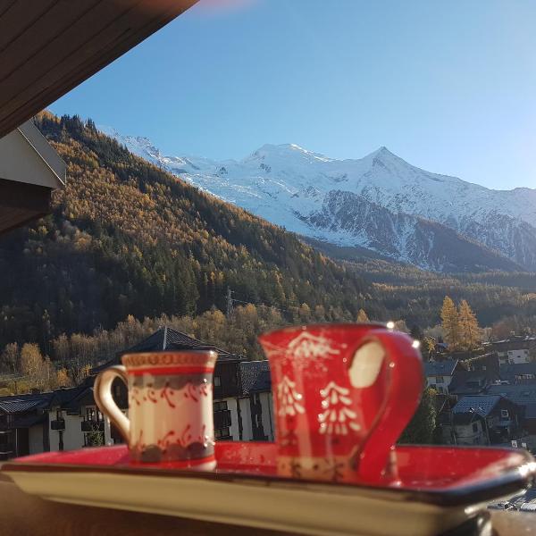 Vue MontBlanc magique en centre-ville avec parking