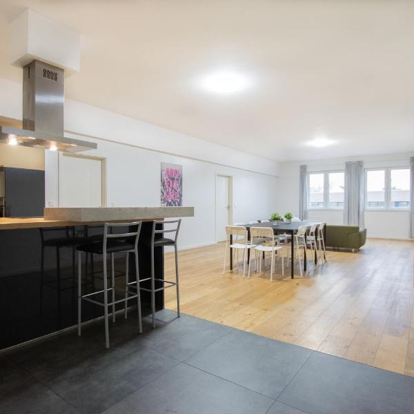 Tolstov Apartments - 250m2 Loft with 6 Rooms im Industriegebiet - 20 Min Messe DUS & Old Town DUS, Düsseldorf