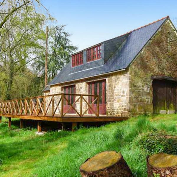 Beautiful Home In Guern With 1 Bedrooms And Wifi