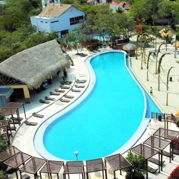 Apartamento en Samaria Club de Playa Privada Salida Directa al Mar en Pozos Colorados cerca a Zazue, Estelar, Playa Bello Horizonte, Cabo Tortuga #1，位于圣玛尔塔的酒店