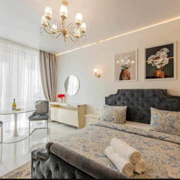 1 room 50m2 center of Obolon near River side. Smart Plaza，位于基辅的酒店