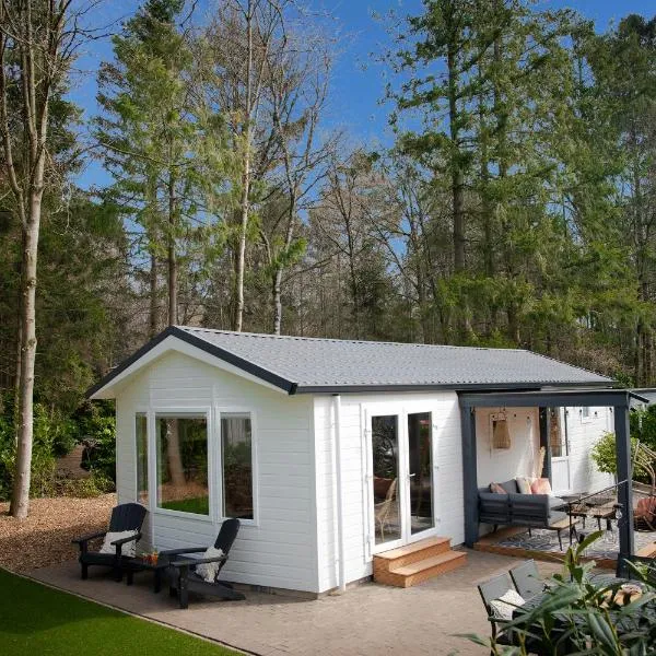 StayatSas Tiny House Sam in de bossen op de Veluwe!, hotel v destinaci Epe
