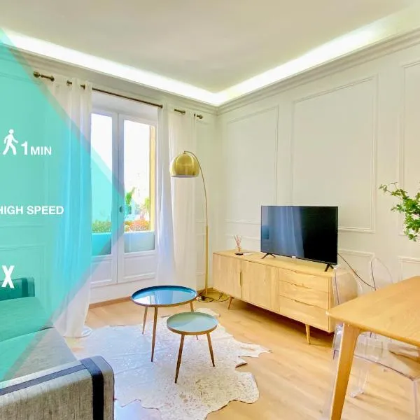 Designer Garden View AC, Fiber Wifi Heart of Monaco, hotel v destinaci Monte Carlo