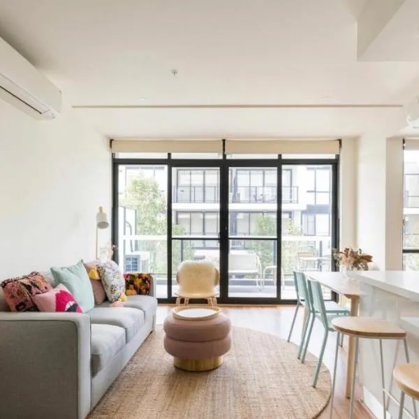 The Pas.Coe - A Stylish 1 bedroom unit with free parking.、メルボルンのホテル