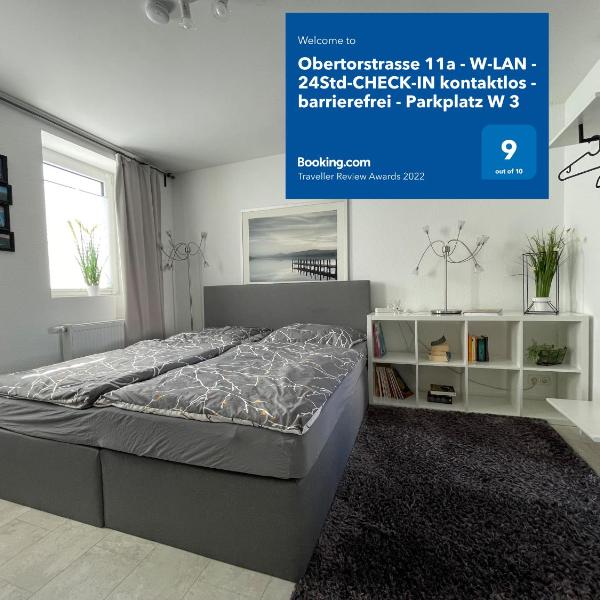 Barrierefrei - 24Std-CHECK-IN kontaktlos - Kingsize Bed - W-LAN - Parkplatz W 3