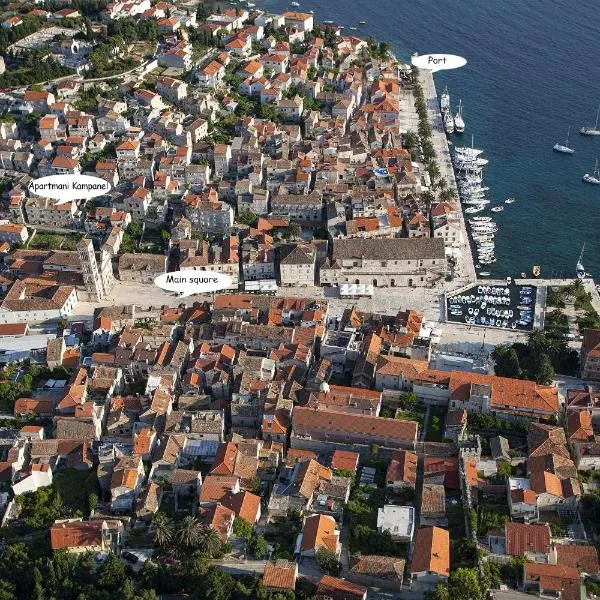 Apartments and Rooms Kampanel, hotel in Hvar