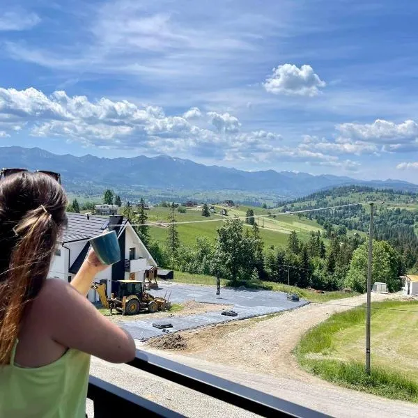 Gliczarów में, होटल Domki Widokowelove z widokiem na panoramę Tatr - mountain view