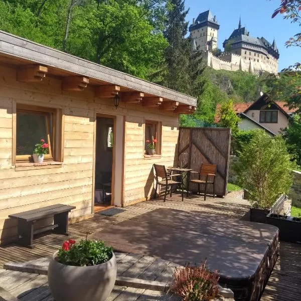 Stodola-soukromý apartmán pro dva s venkovní vířivkou, hotell Karlštejnis
