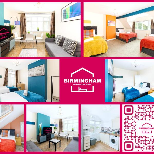 Birmingham Contractor Stays - 3 Bedroom Flat, 6 Beds plus Parking