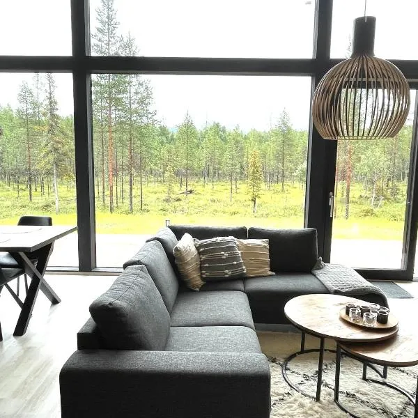 Modern Villa JoenPolku Ruka With jacuzzi, sauna and scenic views, Hotel in Ruka