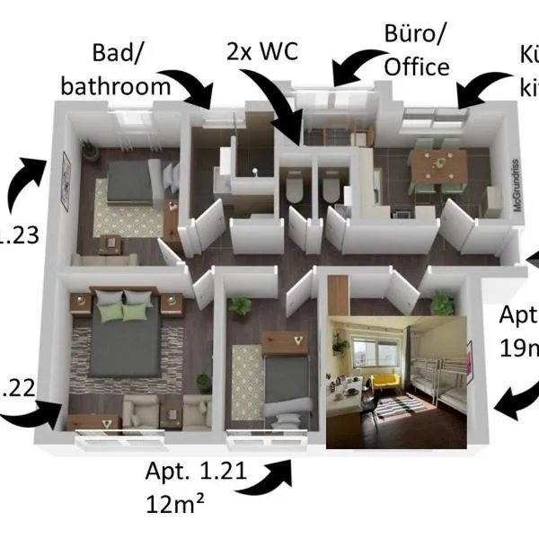soulfactory budget, hotel u gradu Noj-Ulm