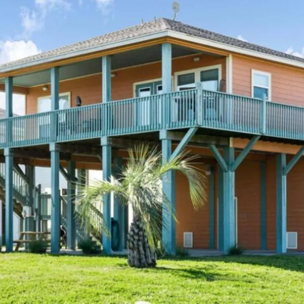 Fancy Nancy 2 Min Walk to Beach, Lyft, Pet-friendly, hôtel à Bolivar Peninsula