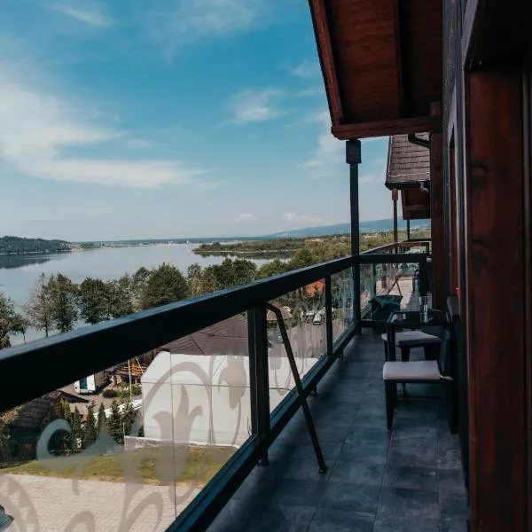 apartament Czorsztyn WIDOK - pierwsza linia brzegowa - 3 piętro - widok na jezioro -,位于克鲁斯兹考采的酒店
