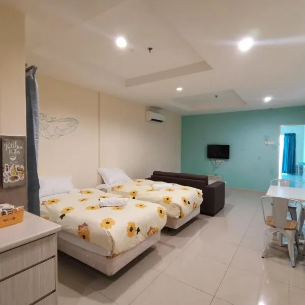 Peaceful 1-bedroom unit at Marina Island by JoMy Homestay, hotell sihtkohas Lumut