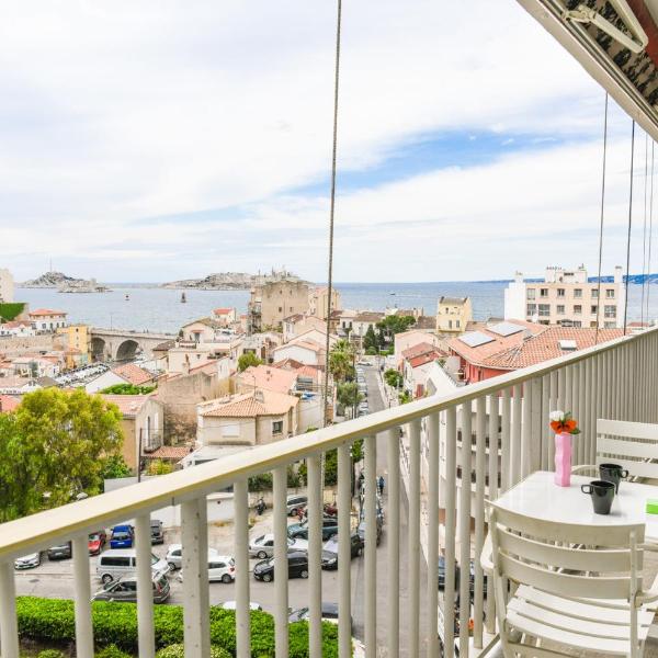 Bail mobilité - Balcon et vue splendide sur la mer, Marsella