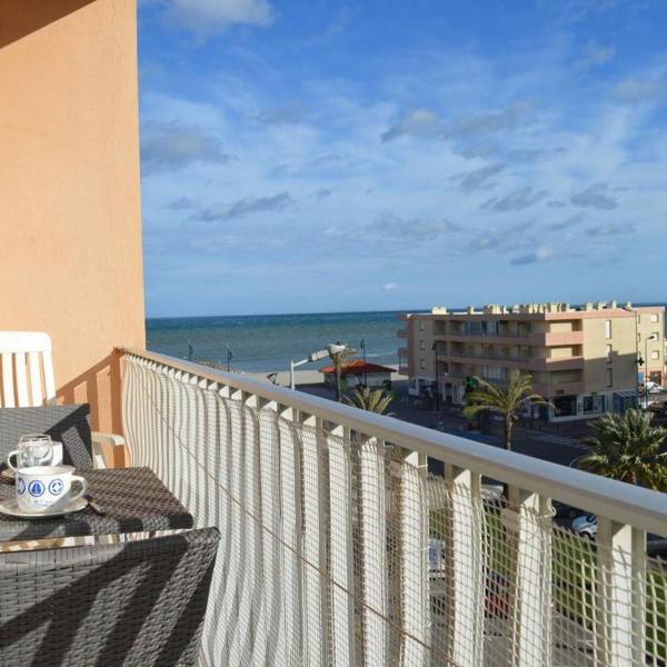 Appartement cosy 2 pièces + cabine, balcon vue mer, parking, à 2 pas de la plage - Saint Cyprien - FR-1-225D-485