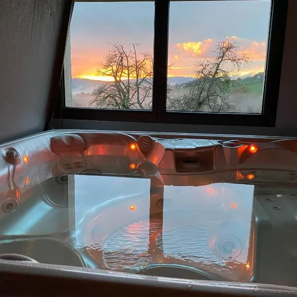 Gîte avec jacuzzi, vue et calme, 30mn Genève, hotel en Viuz-en-Sallaz
