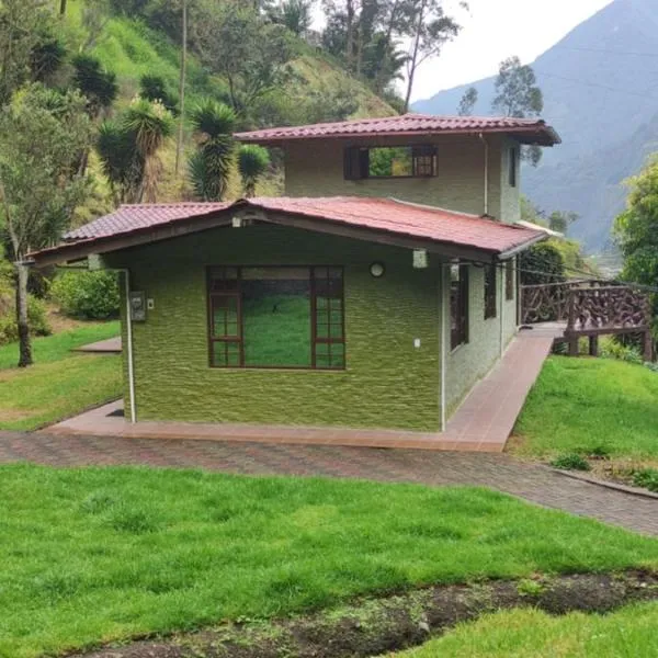 "Casa Verde" en Baños de Agua Santa con vista al volcán Tungurahua, ξενοδοχείο σε Baños