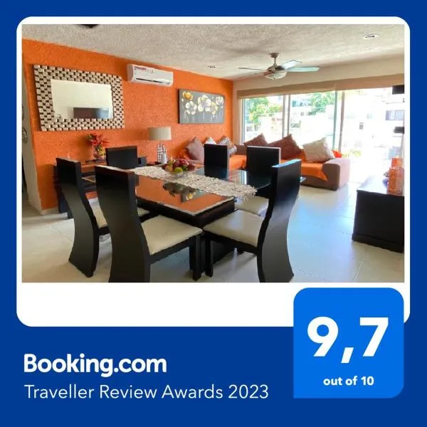 Hermoso departamento con alberca, hotel en Acapulco