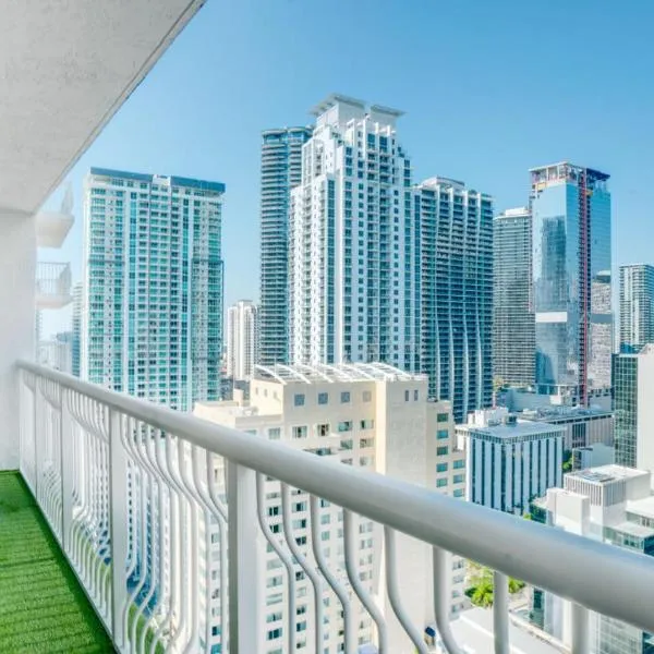 Warm and Tailored 1BR w Pool Hot tub GYM Parking, hotel v Miami