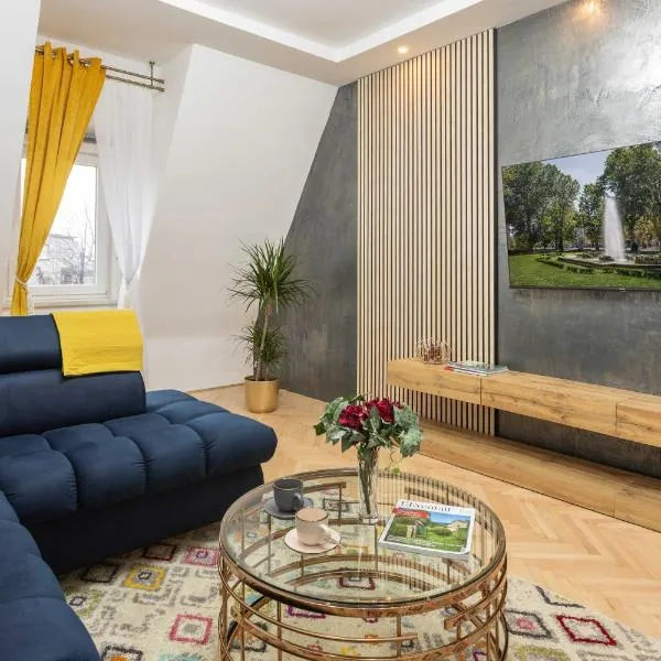 Design 1BDR Loft near Kvaternik Square, hótel í Zagreb