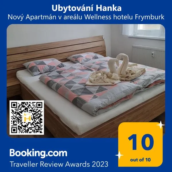 Nový Apartmán v areálu Wellness hotelu Frymburk, ξενοδοχείο σε Frymburk