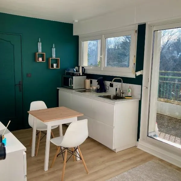 Appartement avec terrasse et parking gratuit accolé, hotel i Montbéliard