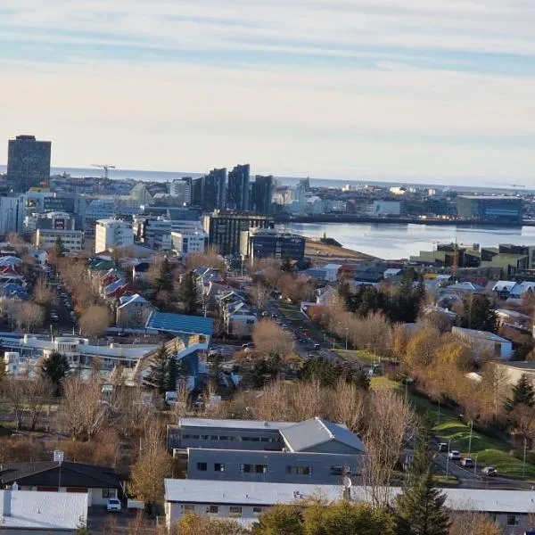 Panoramic Studio Apartment with stunning view - Free Parking, hotel in Reykjavík