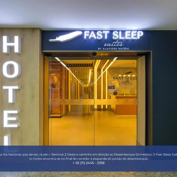 Fast Sleep Suites by Slaviero Hoteis - Hotel dentro do Aeroporto de Guarulhos - Terminal 2 - desembarque oeste, hotel in Guarulhos