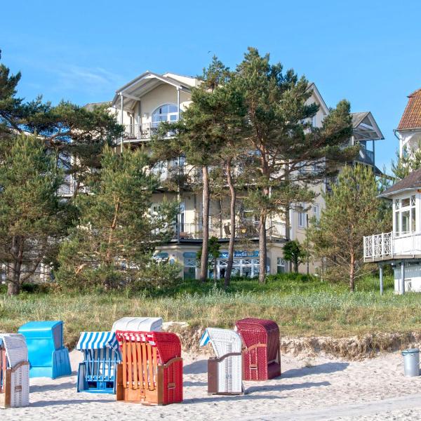 Villa "Atlantic" in Binz - WG 6 mit Balkon und seitlichem Meerblick