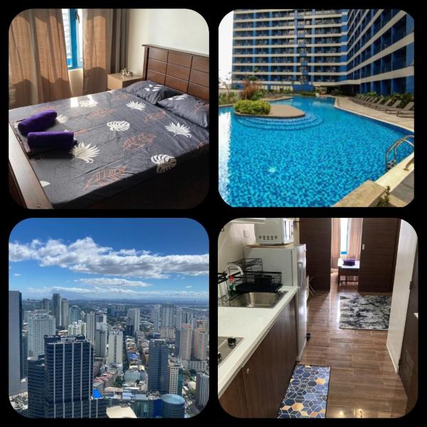 Makati amazing view Penthouse studio, Air Residence, fast internet, Manila